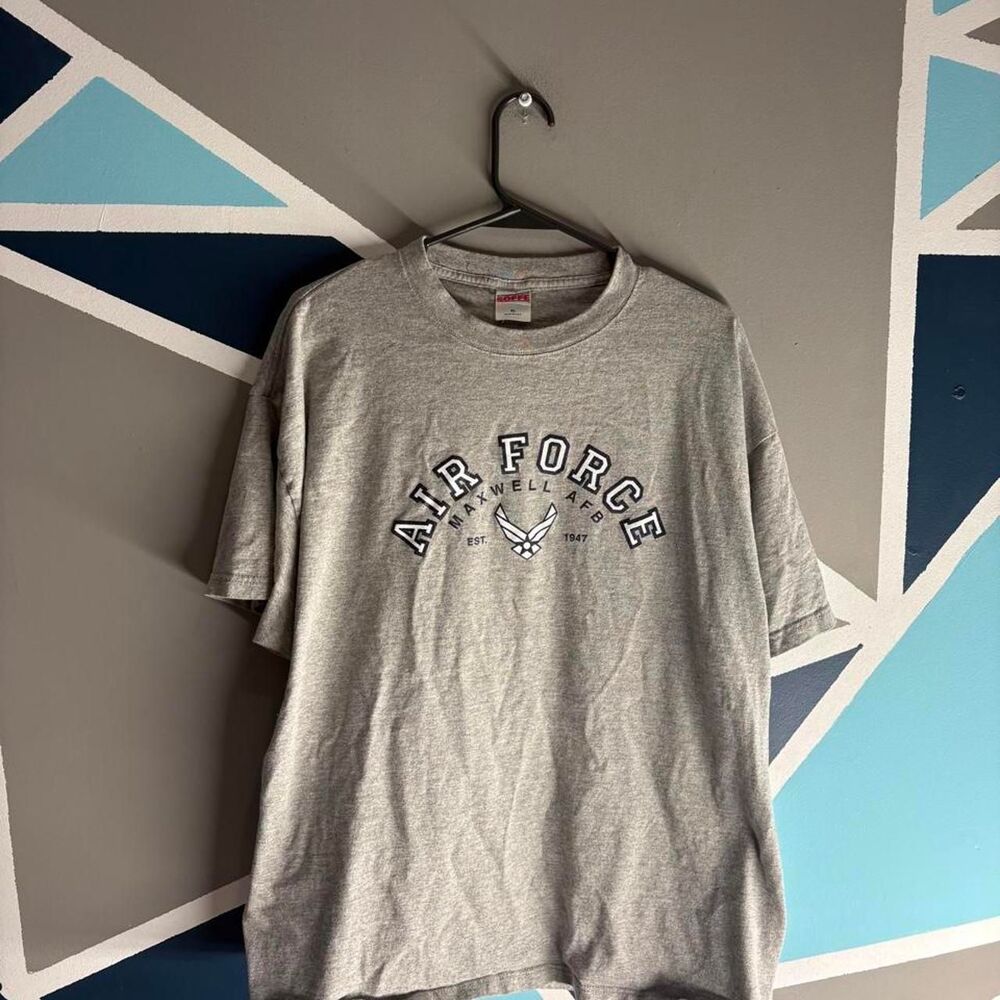 vintage 90s air force Soffe Men's Grey T-shirt